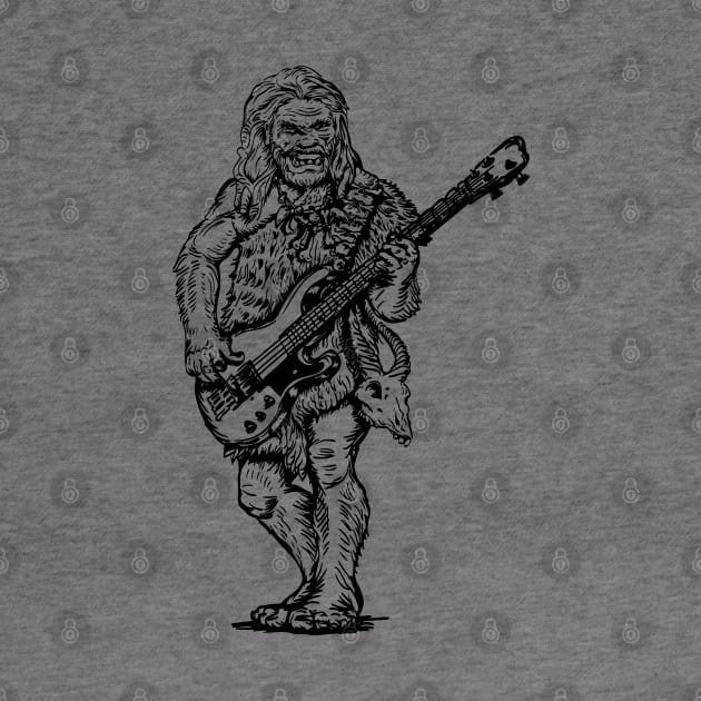 SEEMBO Neanderthal Playing Guitar Guitarist Musician Band by SEEMBO